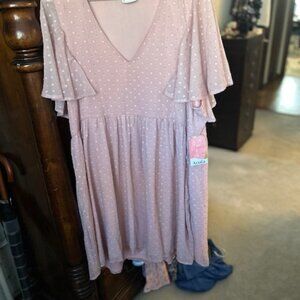 Pale Pink Dress - Arula (1X)